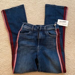 Mother hustler jeans in kitty glitter racer